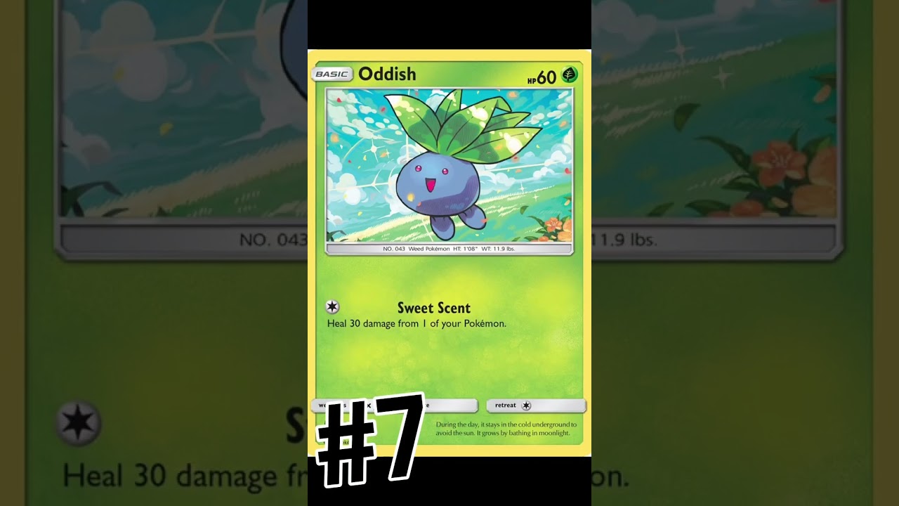 My Top 10 Oddish Card Art Rankings! #pokemon #pokemontcg