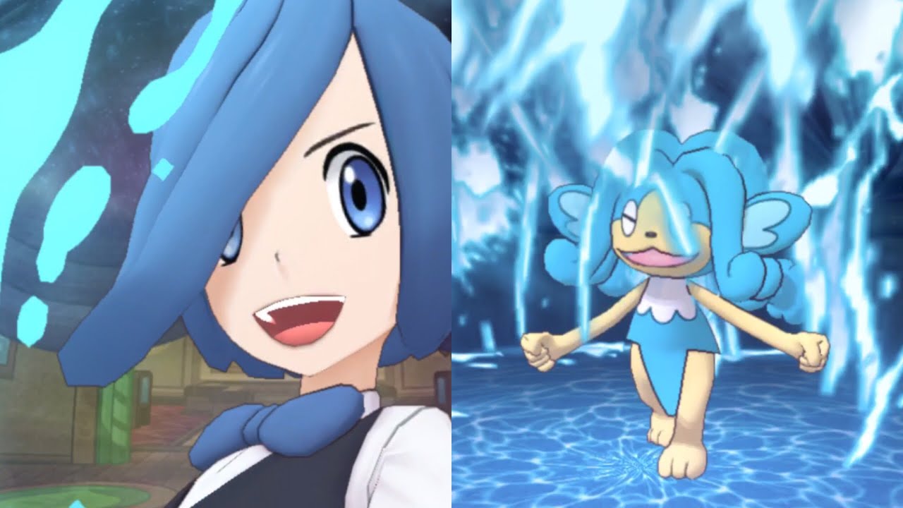 Cress & Simipour Sync Move! (Water Sync Beam) | Pokémon Masters EX