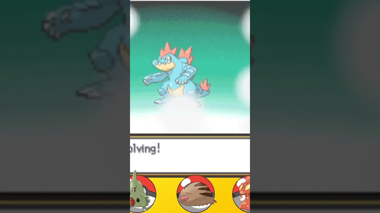 Croconaw evolved into Feraligatr