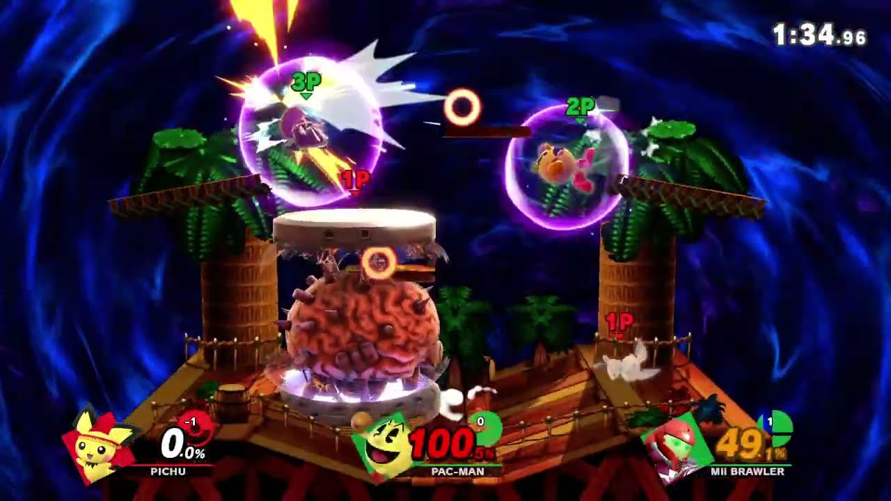 スマブラSP リプレイ チームタイム制 6781 [23年08年分]【ピチュー 快勝 ※リンチの疑い 1P自分】
