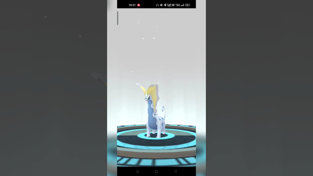 Shiny Amaura evolution to Aurorus (Pokemon Go) #pokemongo #shinypokemon #shortvideo #shorts #viral