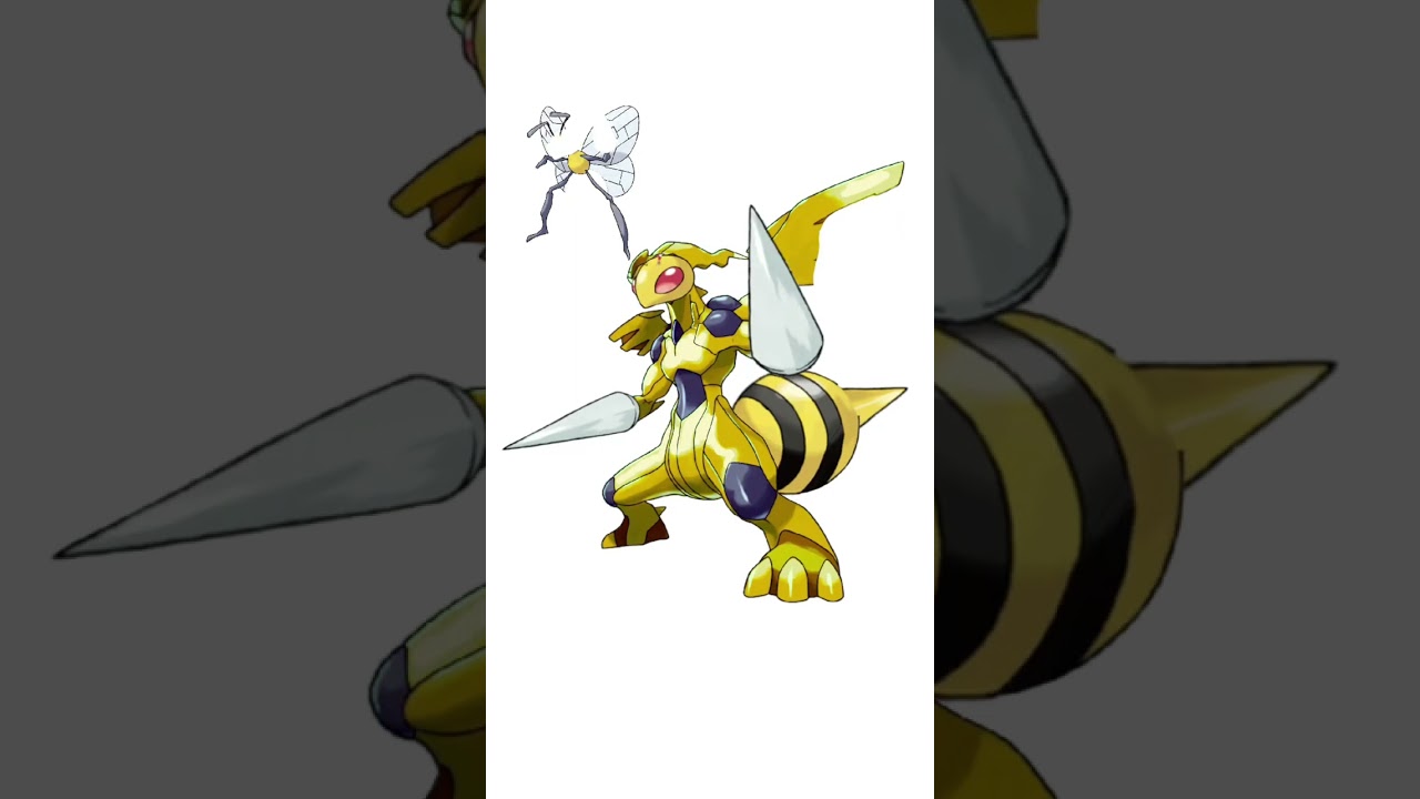 スピアーとゼクロムの合成。強化スピアー　#ポケモンフュージョン #pokemon #改造ポケモン  #伝説のポケモン #ゼクロム