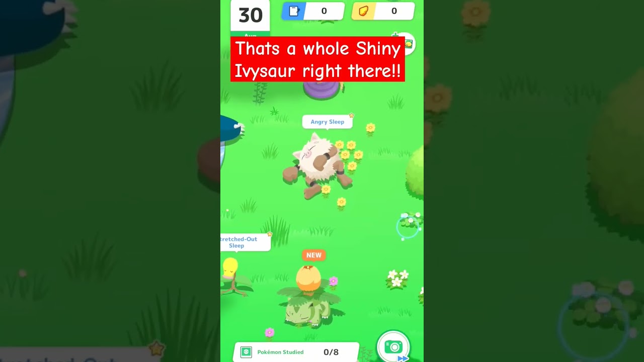 SHINY IVYSAUR in Pokemon Sleep!!!! #pokemonsleep
