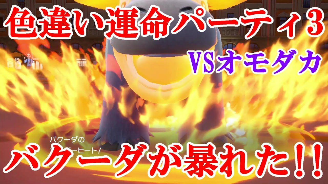 【ポケモンSV】色違い運命パーティ3VSオモダカ！！バクーダが暴れた！！