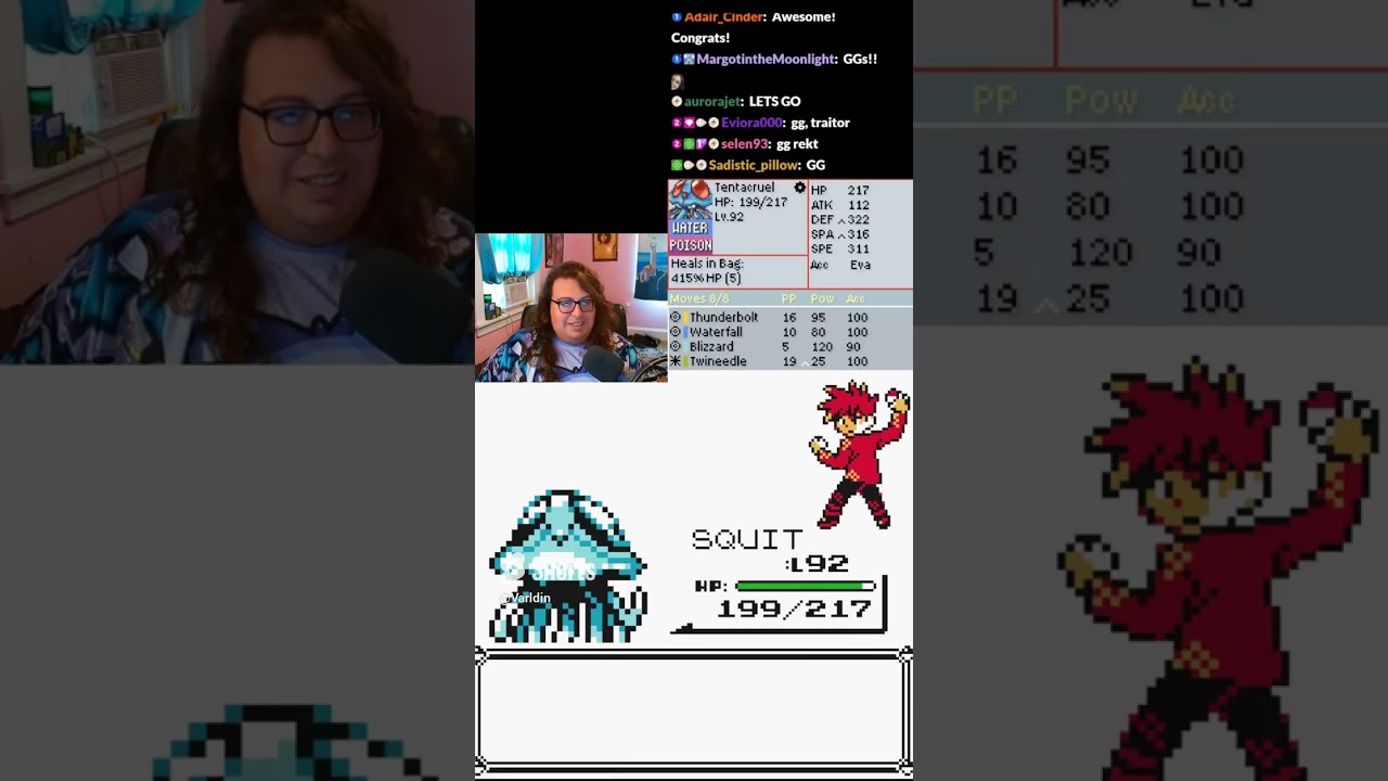 Tentacruel beats Yellow Kaizo Ironmon #shorts #pokemon #pokémonyellow #pokemonchallenges #ironmon