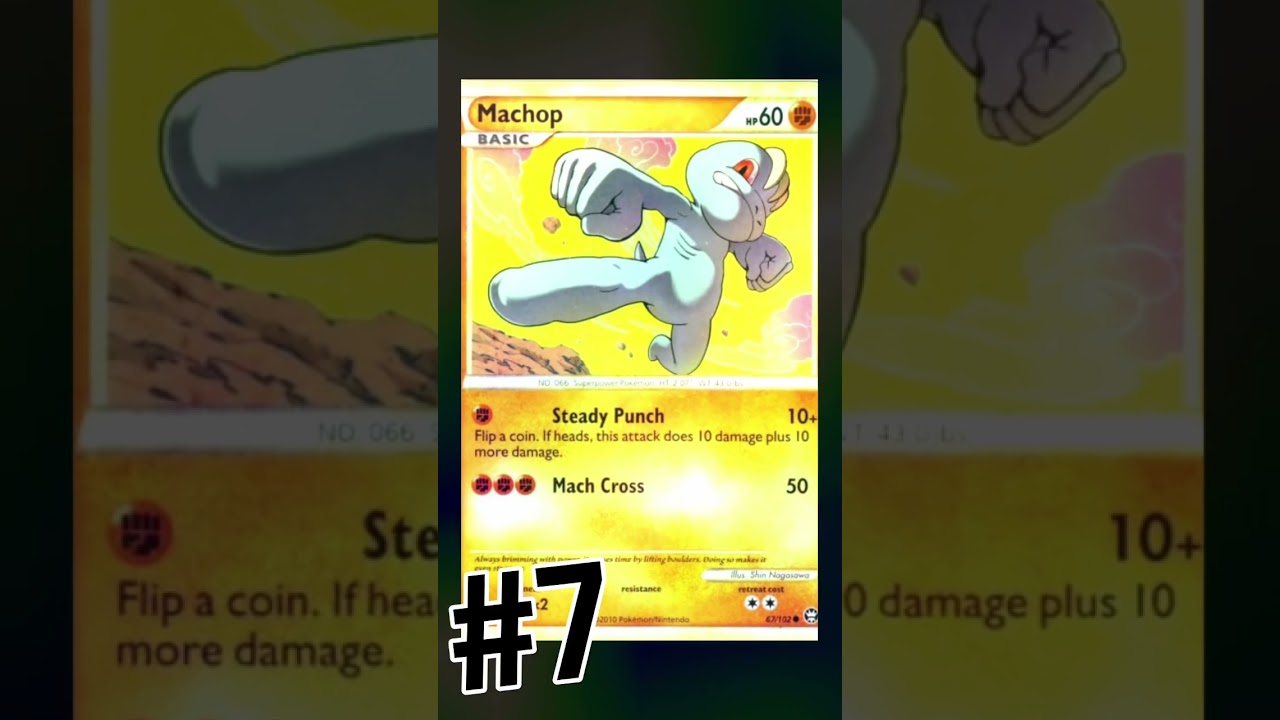 Ranking the Top 10 Machop Card Art! #pokemon #pokemontcg