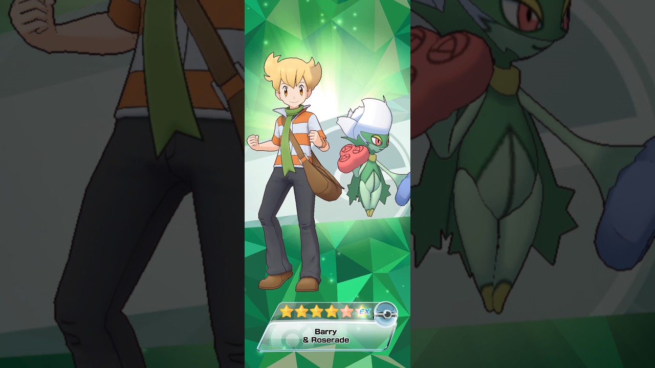 THE FIRST ROSERADE EX! 6🌟EX BP BARRY AND ROSERADE!! #pokemon #pokemonmasters #pokemongame