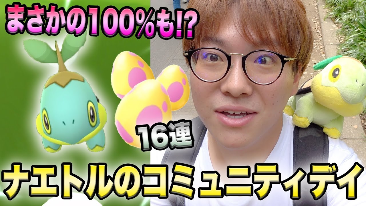 【ポケモンGO】まさかの個体値MAXも出現!?シンオウ地方のナエトルがコミュデイに登場で激アツ!!そして7kmタマゴ16連も!!【PokémonGO】