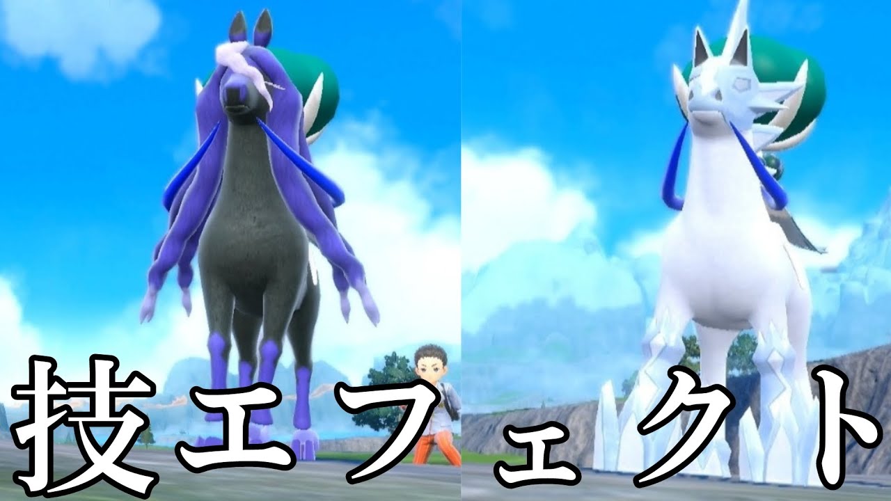 黒バド&白バドの専用技エフェクト【ポケモンSV】