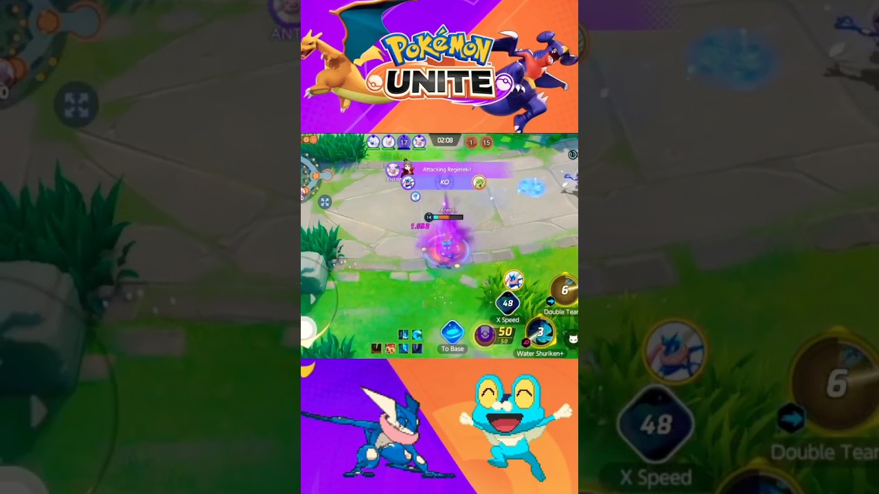 Greninja Shuriken Is Insane | Pokemon Unite #pokemon #pokemonunite #shots #shorts