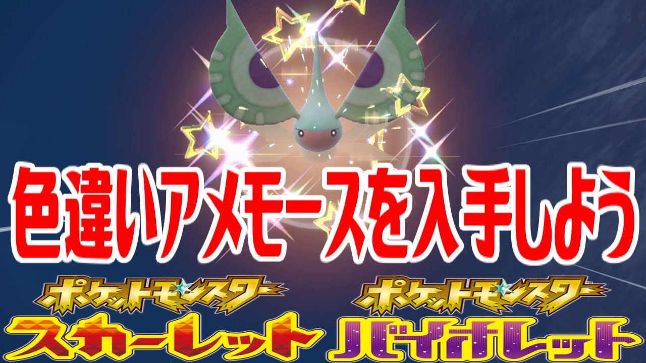 【ポケモンSV】色違いアメモースを入手しよう【ポケットモンスター スカーレット・バイオレット】Pocket Monsters