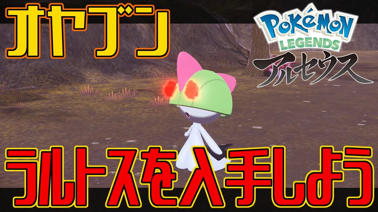 【ポケモンアルセウス】オヤブンのラルトスを入手しよう【Pokémon LEGENDS アルセウス】