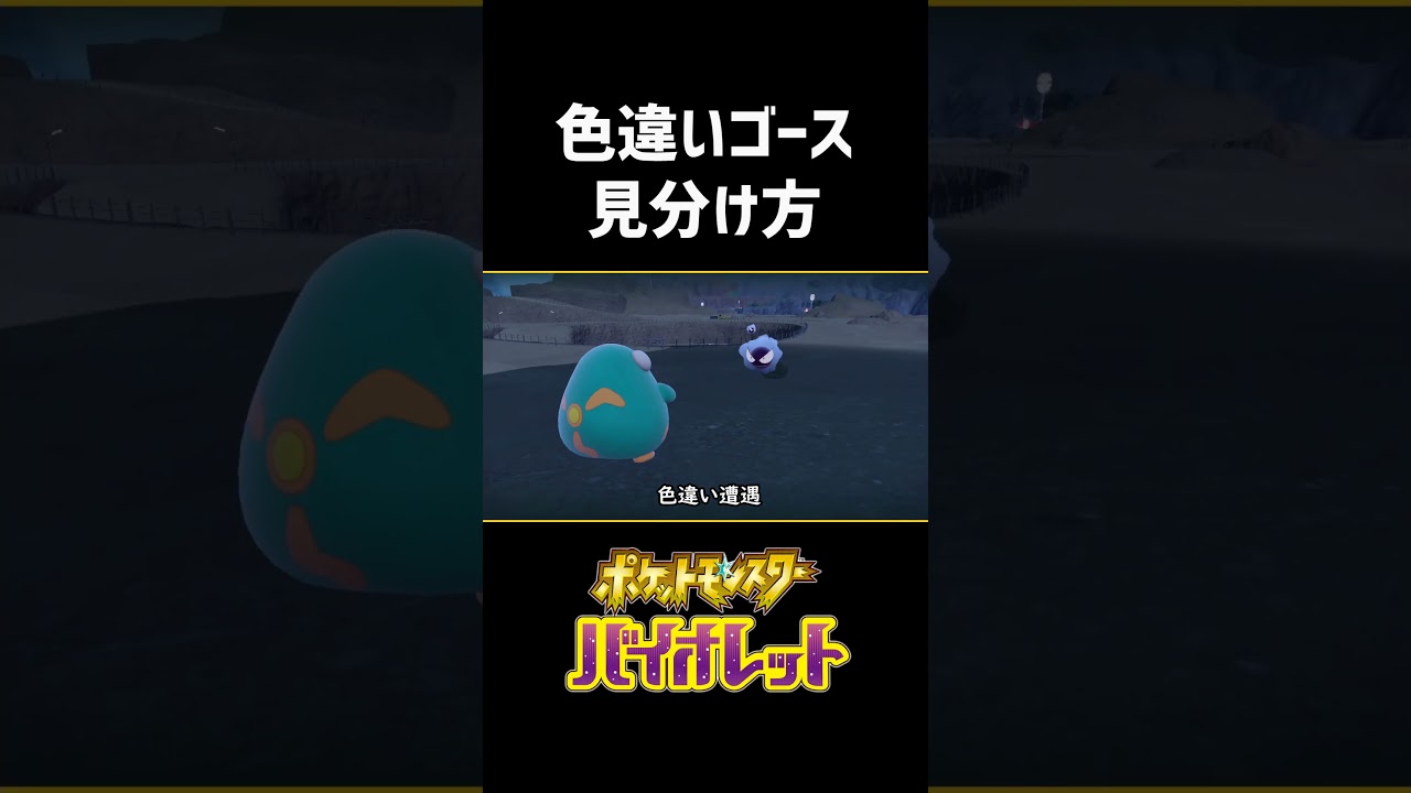 色違いゴースの見分け方【ポケモンSV】