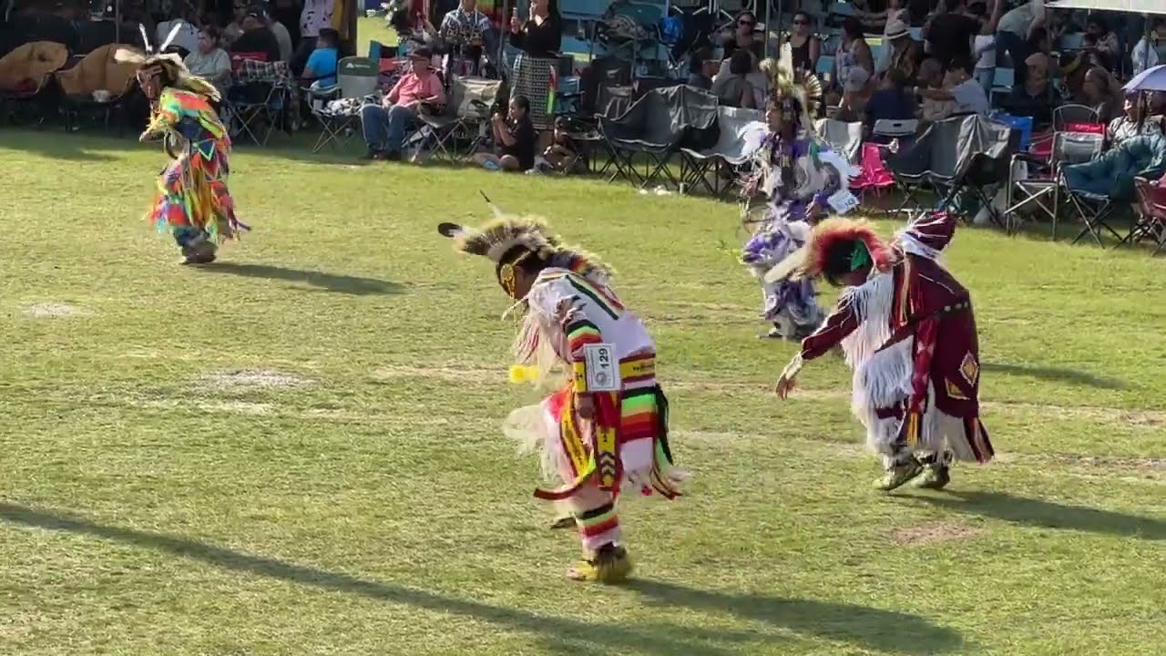 Teen boys grass Saturday afternoon @Paulband powwow 2023 (song 2)
