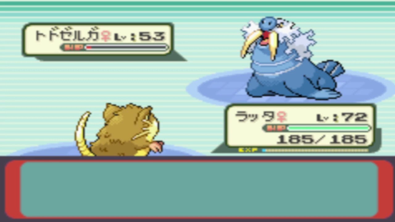 【ポケモンエメラルド】ラッタ一匹でクリアする　part18　VS　プリム＆ゲンジ（してんのう）（チャレンジ）