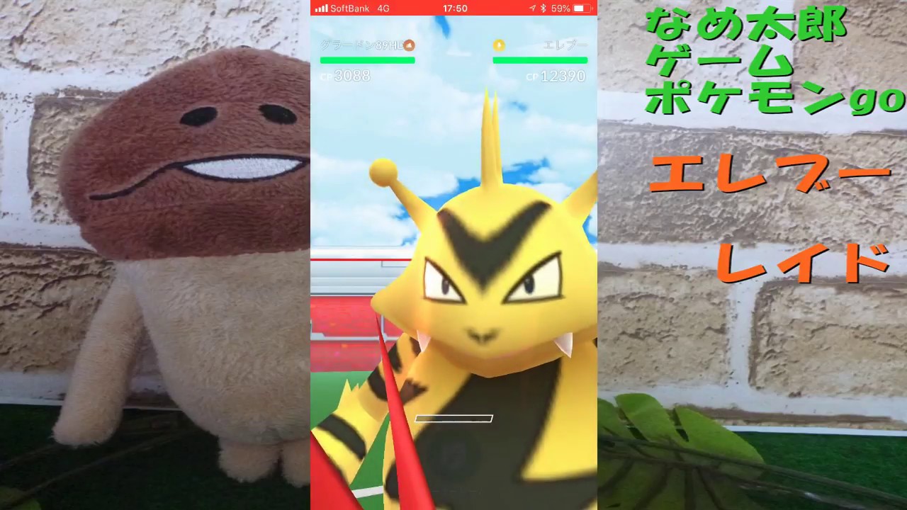 【ポケモンgo】なめ太郎、今日のレイドは「エレブー」ゲットだぜ！