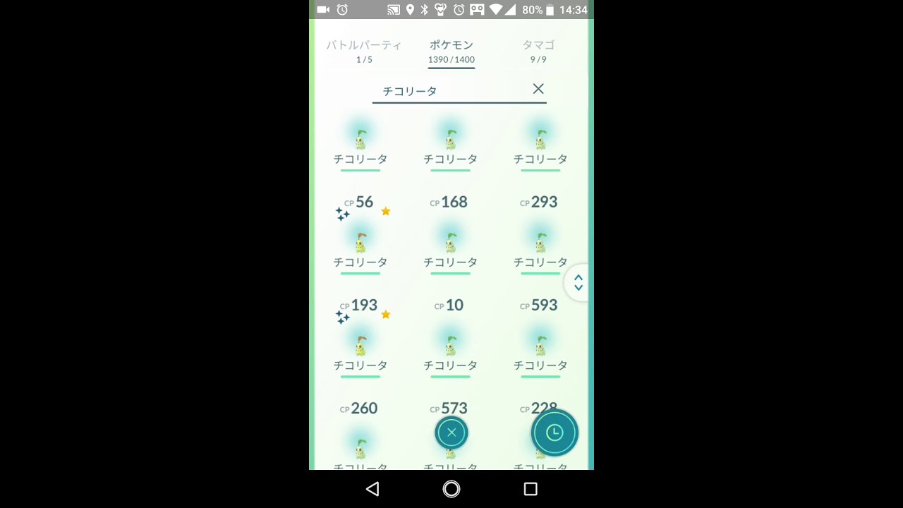 【ポケモンGO】9/22 色違い チコリータ 進化祭♪