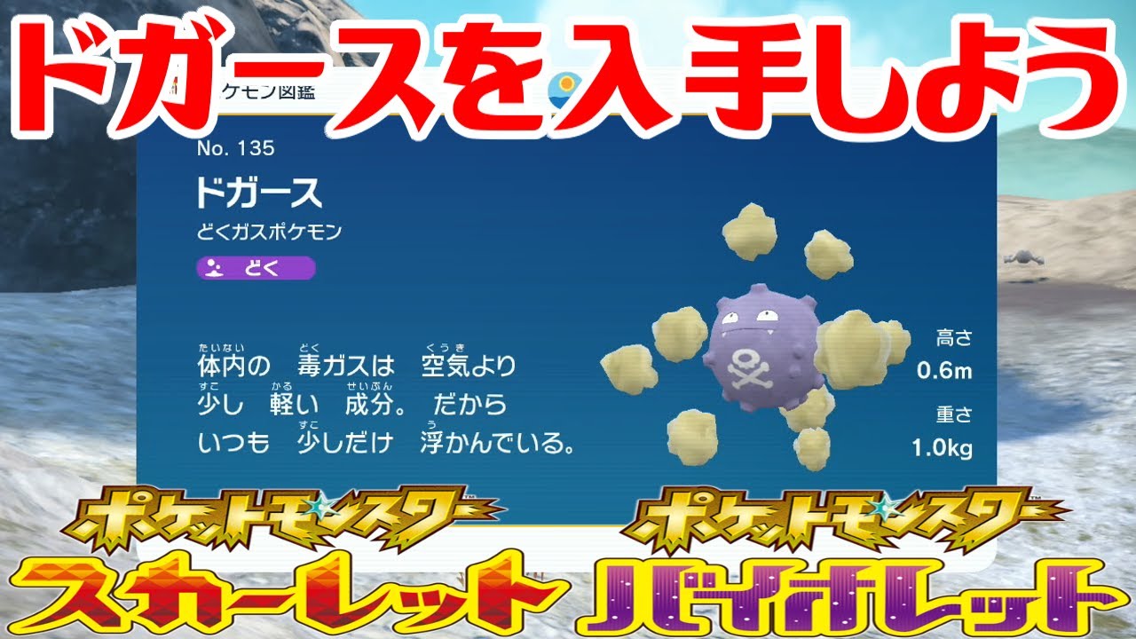 【ポケモンSV】ドガースを入手しよう【ポケットモンスター スカーレット・バイオレット ゼロの秘宝 碧の仮面】Pocket Monsters