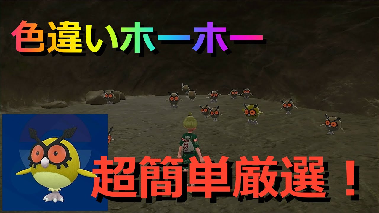 5分でわかるホーホーの簡単色厳選場所講座！【ポケモンSV】