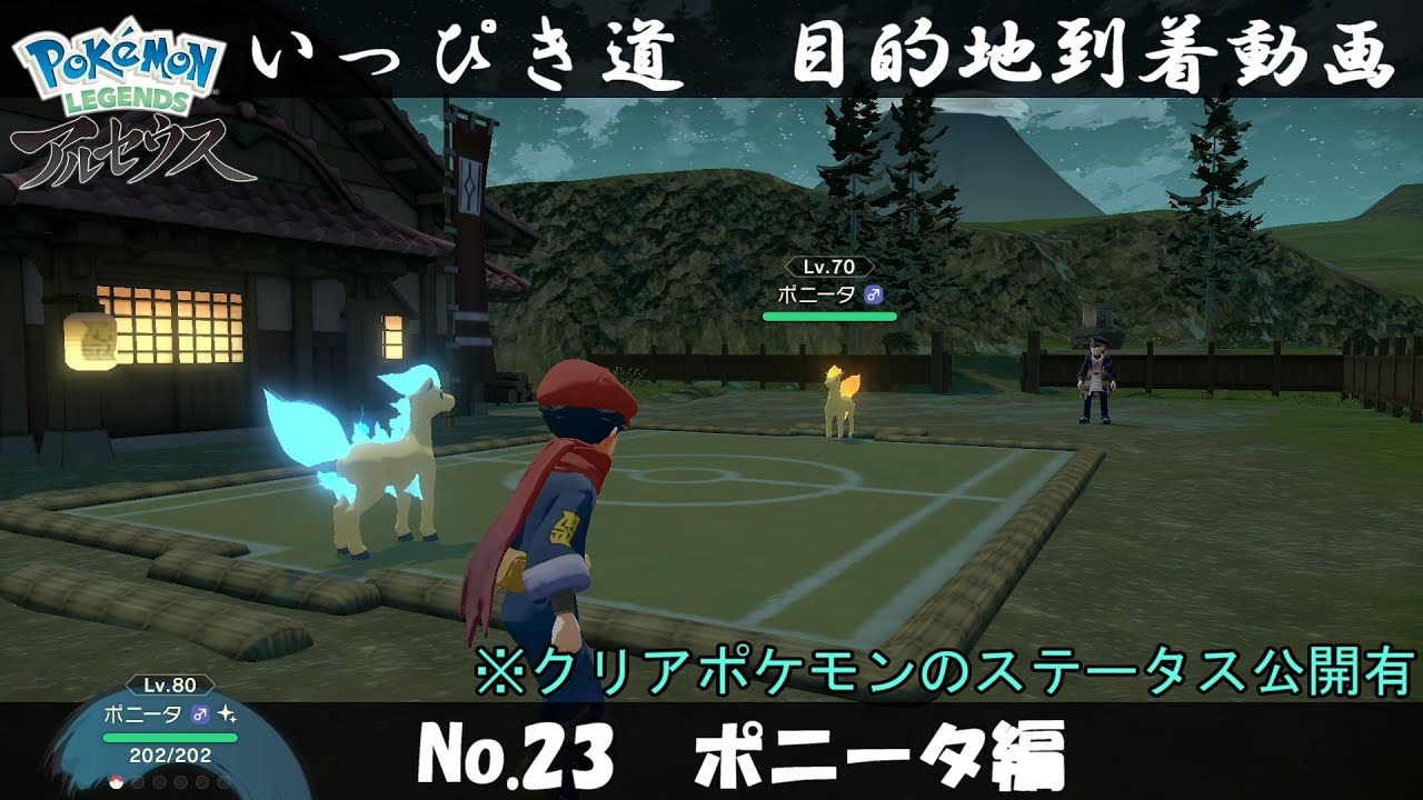 【いっぴき道攻略】No.23 ポニータ編【Pokémon LEGENDS アルセウス】