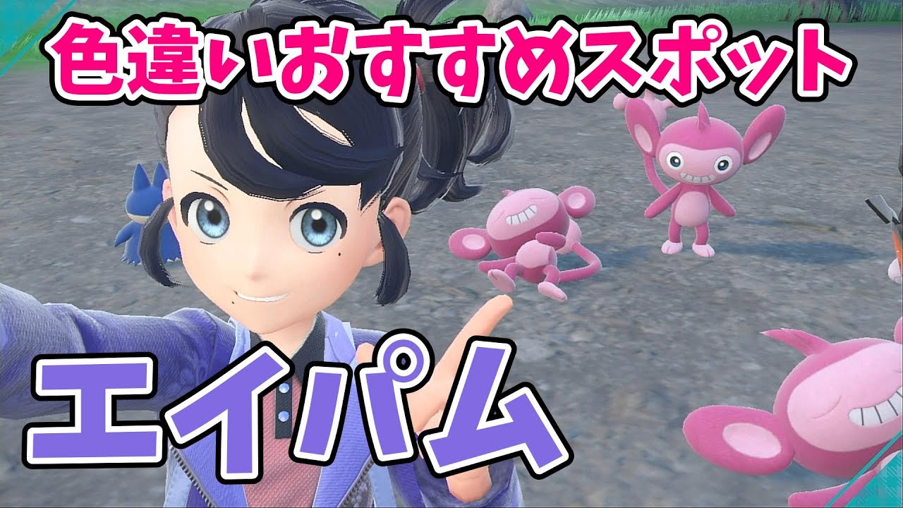【ポケモンSV】色違いエイパム厳選！ おすすめスポット ゴンベ＋α【ポケットモンスター スカーレット・バイオレット】