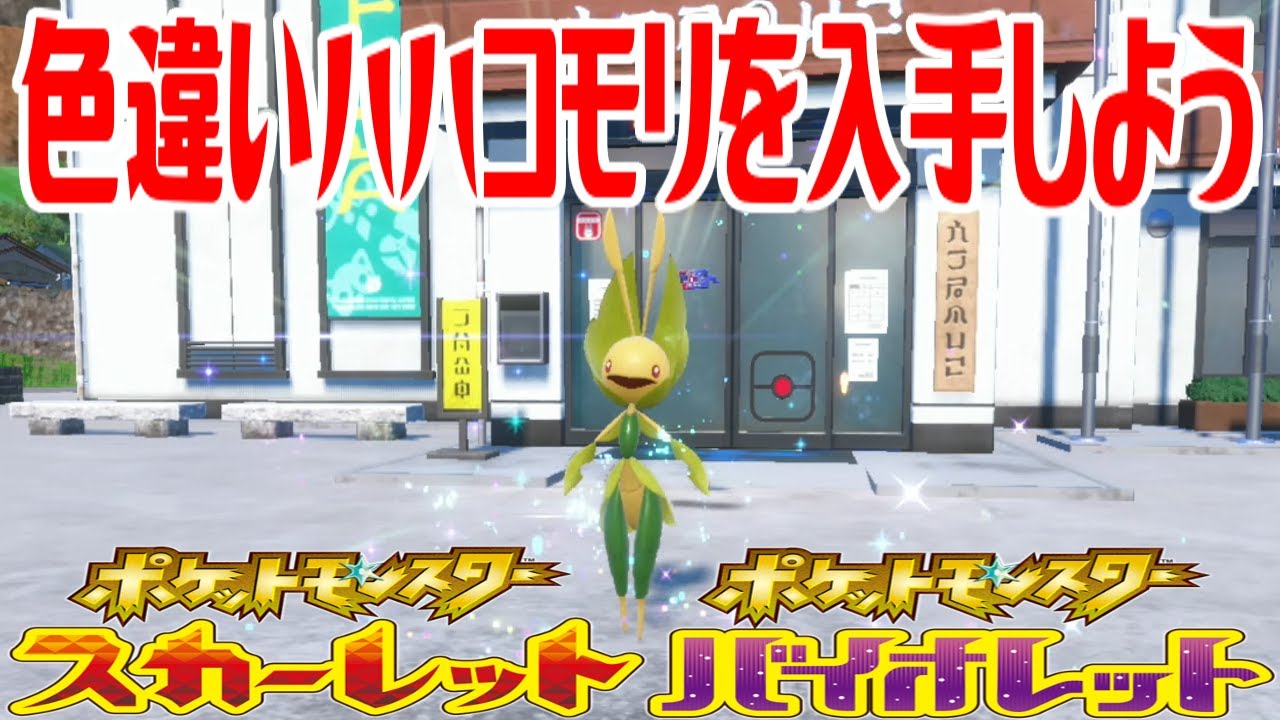 【ポケモンSV】色違いハハコモリを入手しよう 進化入手【ポケットモンスター スカーレット・バイオレット ゼロの秘宝 碧の仮面】Pocket Monsters