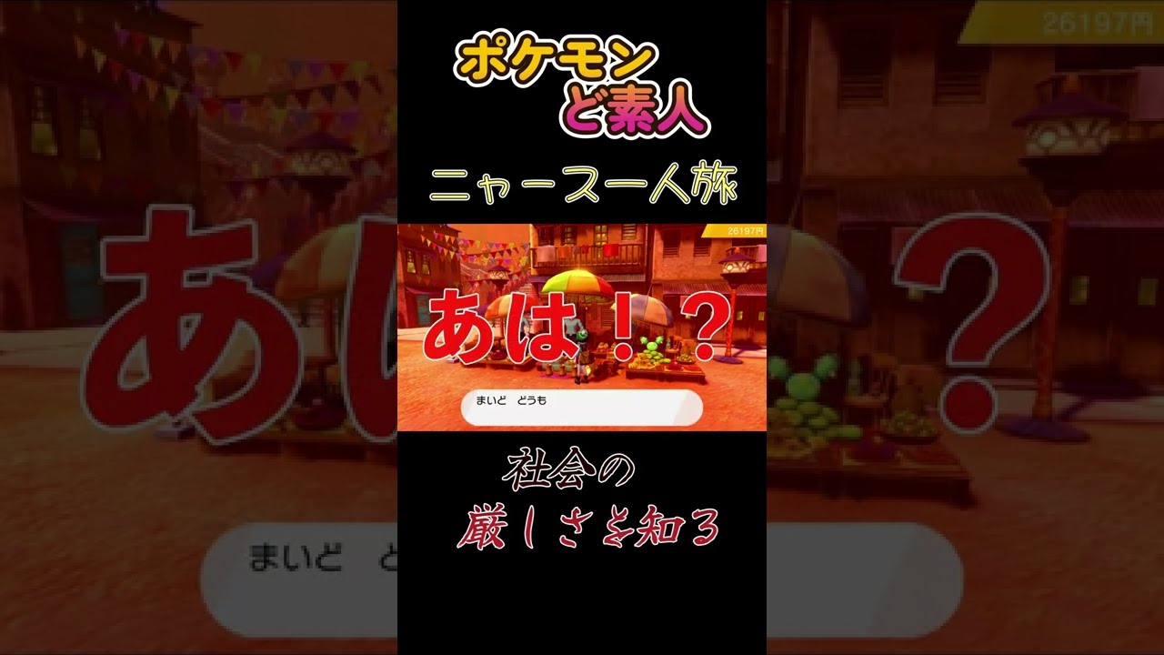 【ニャース一人旅で社会の厳しさを知る】