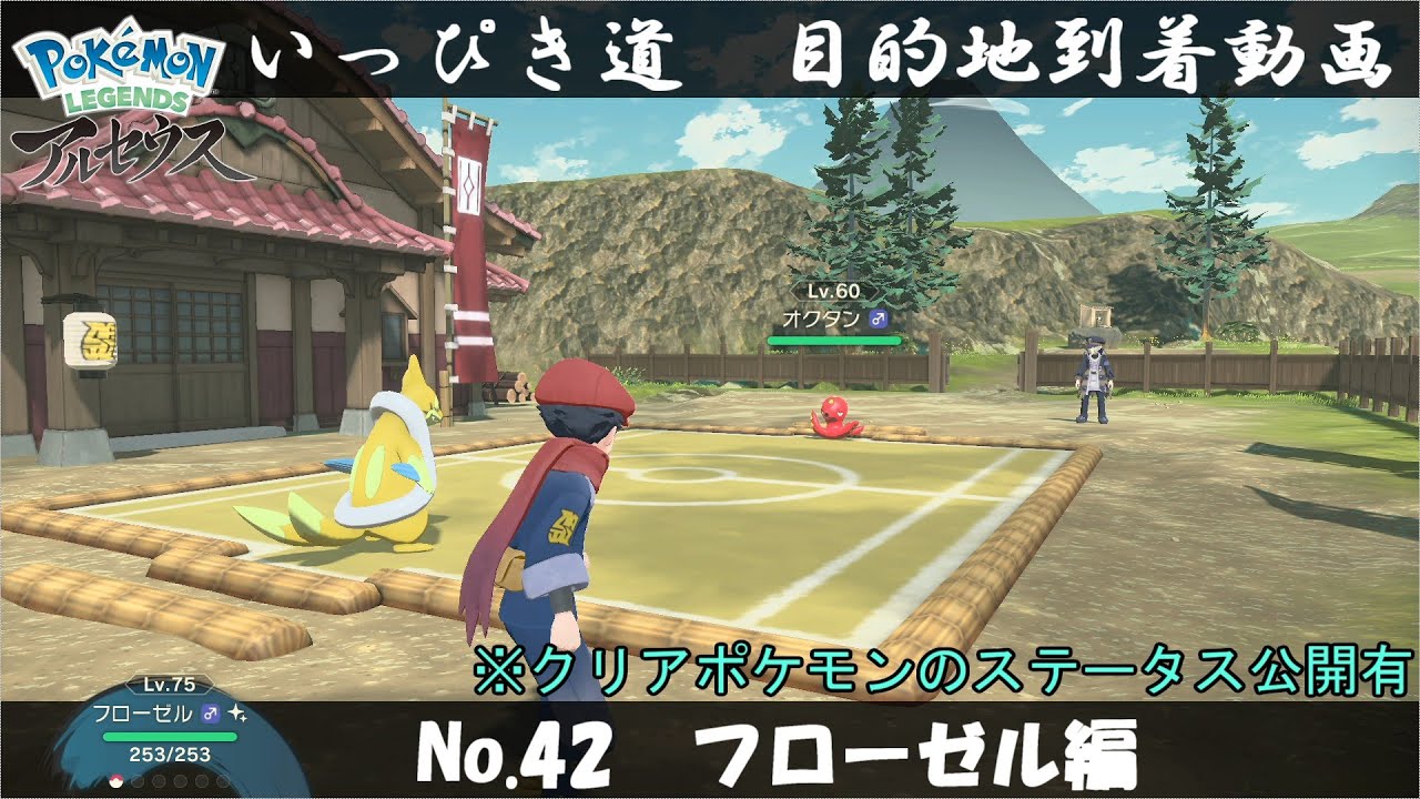【いっぴき道攻略】No.42 フローゼル編【Pokémon LEGENDS アルセウス】