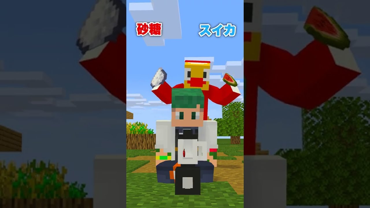 【マイクラアニメ】右？左？選んだものをミキサーで混ぜたらまさかの結果に...【まいくら・マインクラフト】#Shorts #右左どっち？ #ミキサーチャレンジ