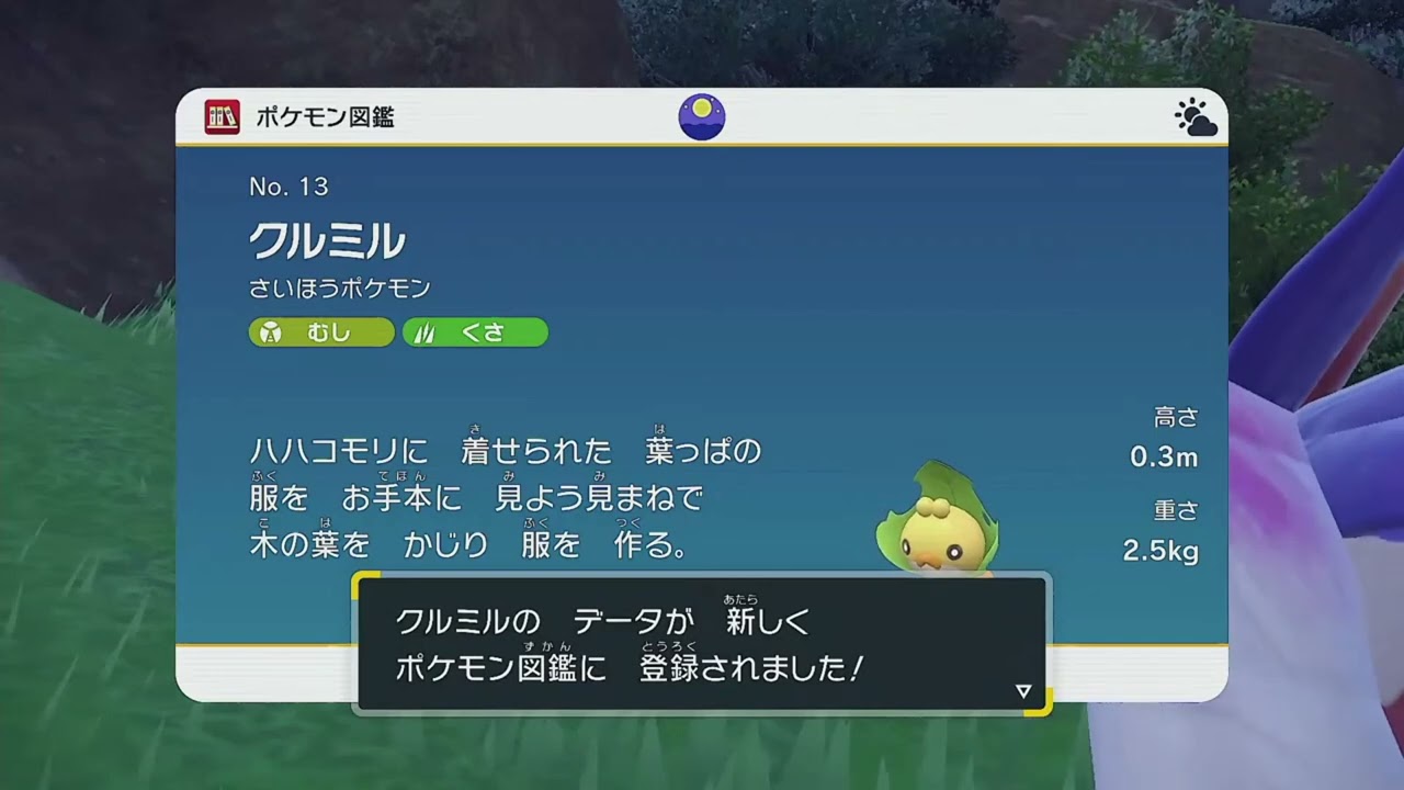 【通常版】No13 クルミル図鑑登録完了！【ポケモンSV】