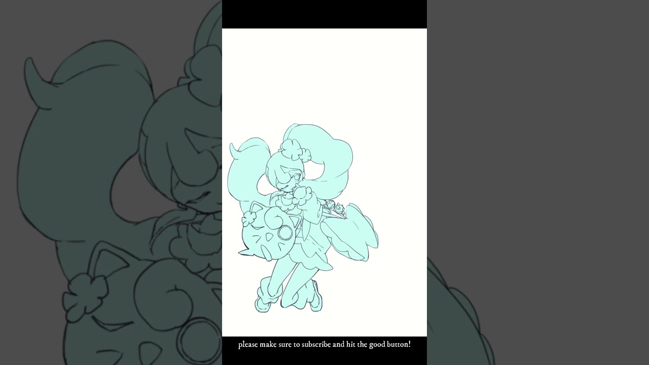 【#描いてみた】フェアリーミク×ガラルポニータ【#初音ミク #pokemon】