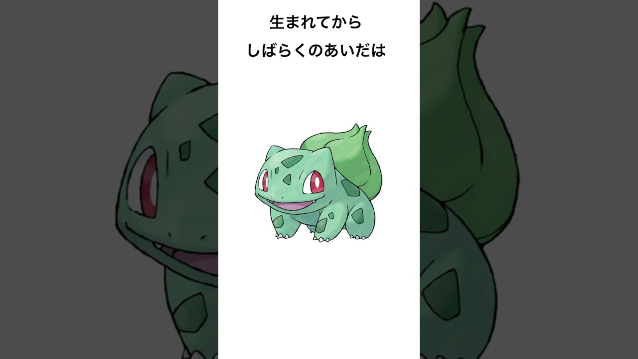 【ポケモン図鑑説明】全国図鑑No.001 フシギダネ #ポケモン #ポケモン #ポケモンgo #ポケモンsv