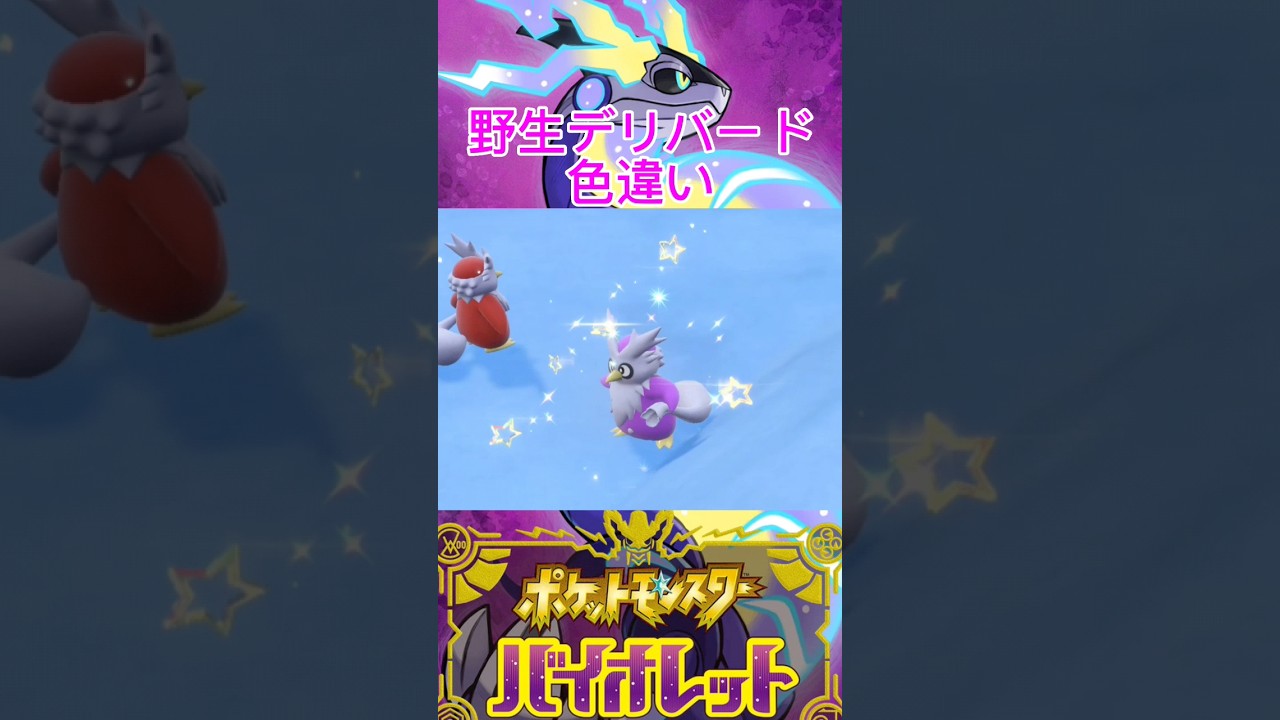 野生デリバード色違い【ポケモンSV】 #shorts