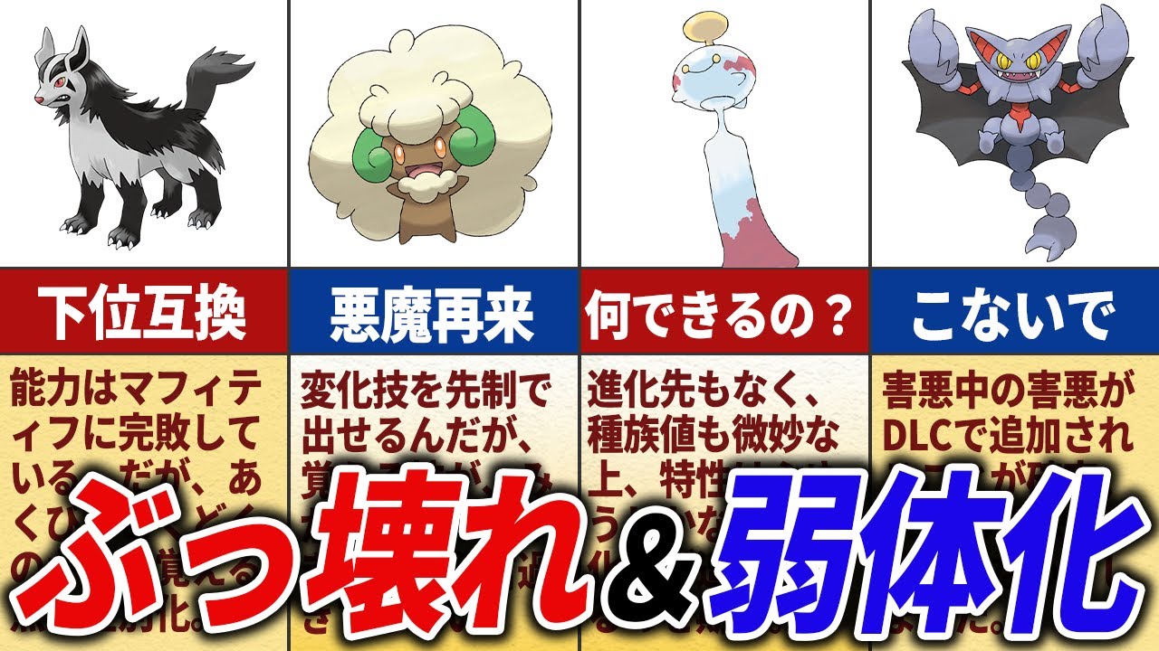 内定ポケモン達のDLC発売直前での評価まとめ【ポケモンSV】