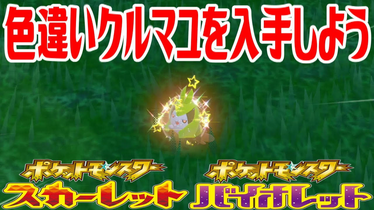 【ポケモンSV】色違いクルマユを入手しよう【ポケットモンスター スカーレット・バイオレット ゼロの秘宝 碧の仮面】Pocket Monsters