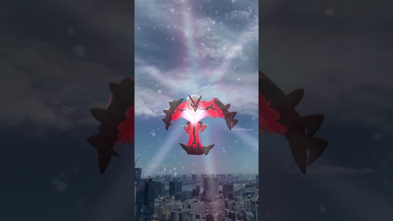 東京都上空にイベルタル出現#shorts