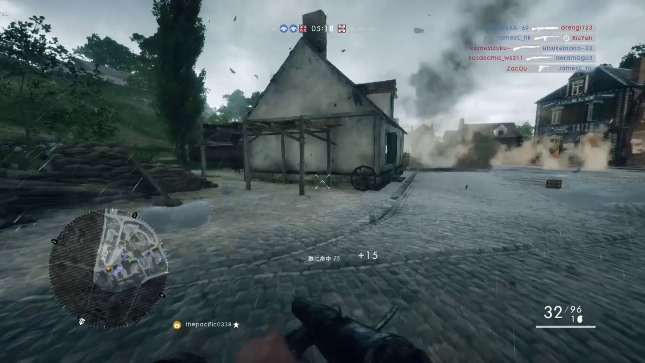 Battlefield1　ウォーピジョン　メダル獲得からの連続キル
