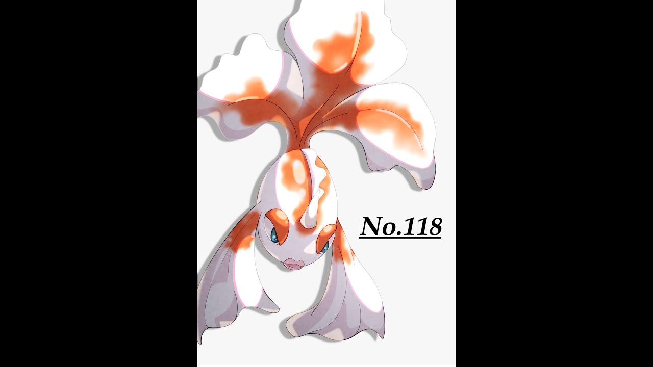 【イラストメイキング】トサキント(ポケットモンスター)【15秒版】※フル版は概要欄にて