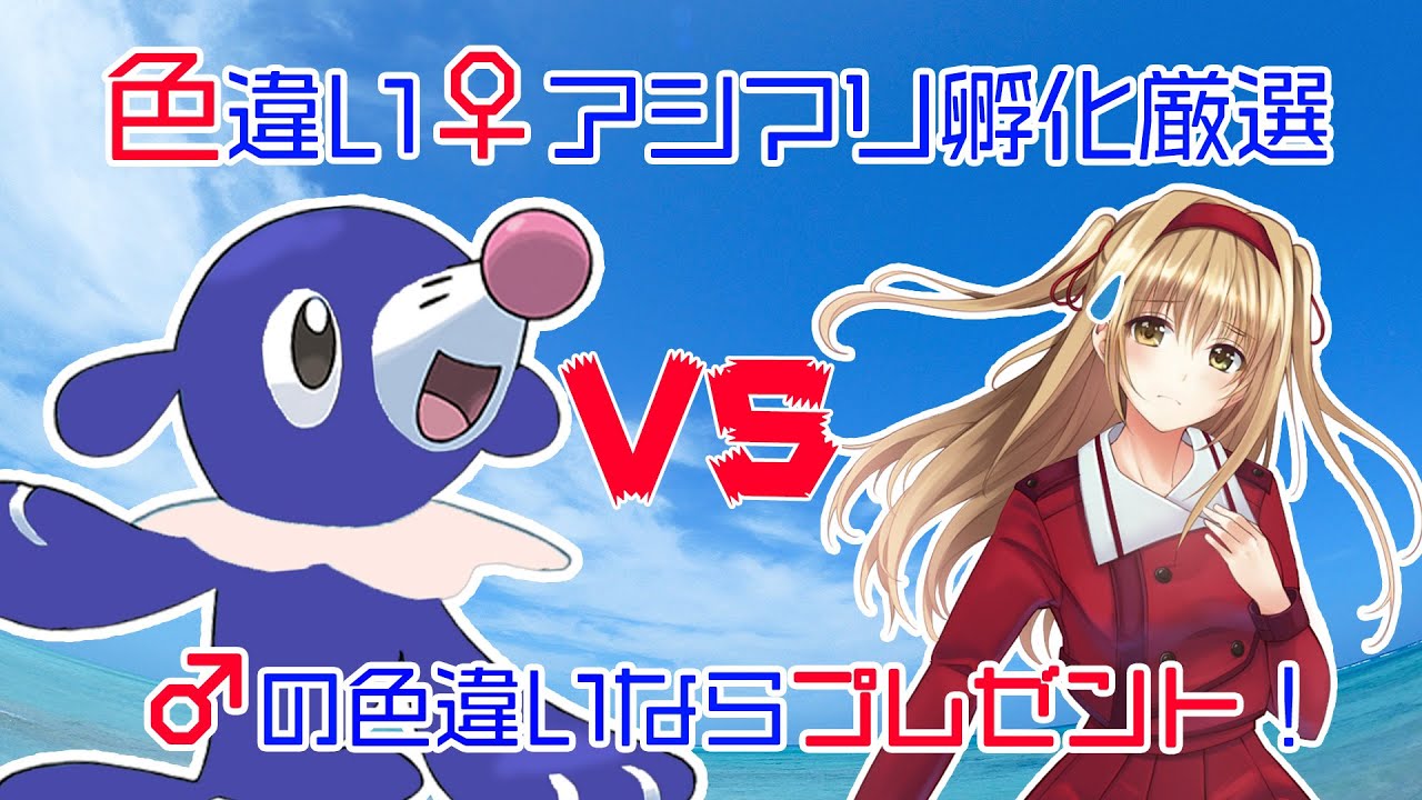 【アシマリ色違い厳選】９月の色違いプレゼント＆２BOX孵化【雑談配信】
