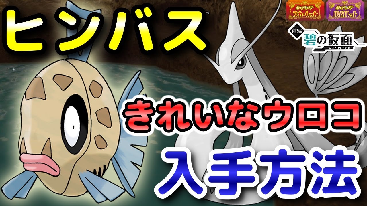 【ポケモンSV】ヒンバス・ミロカロス入手方法（出現場所）！「きれいなウロコ」入手方法も解説します！【DLC・碧の仮面】