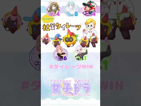 【PokémonUNITE 】がんばつ！社畜タイレーツ　名前の由来は......?【#女子ドラ杯  #じょしドラ  #タイレーツWIN】