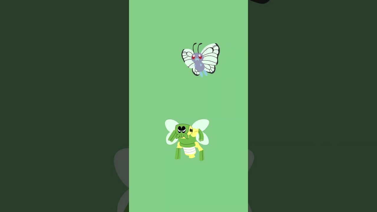 ワナイダー全国図鑑No.0012[バタフリー]#shorts