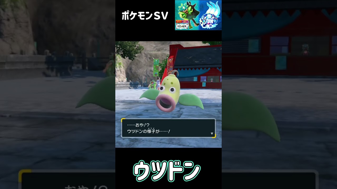 マダツボミ　進化　ウツドン　進化　ウツボット　ポケモンSV みどりの仮面　#pokemon