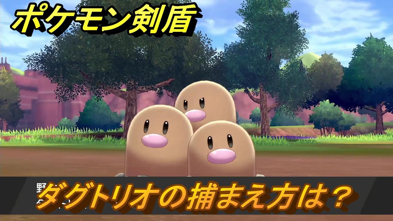 ポケモン剣盾　ダグトリオの出現場所は？オススメの場所は？天気は？ポケモン図鑑コンプへの道！　最新版【ポケモンソード・シールド】