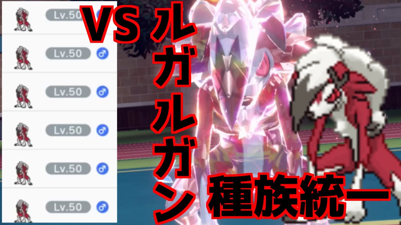 【ポケモンSV・種族統一】VSまよなかルガルガン統一～爪は二度輝く～