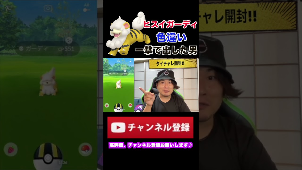 一発ツモの色違いヒスイガーディ #shorts #pokemon #pokemongo #ポケモンGO #ポケgo色違い#ヒスイ #色違い #タイムチャレンジ #pokémongo
