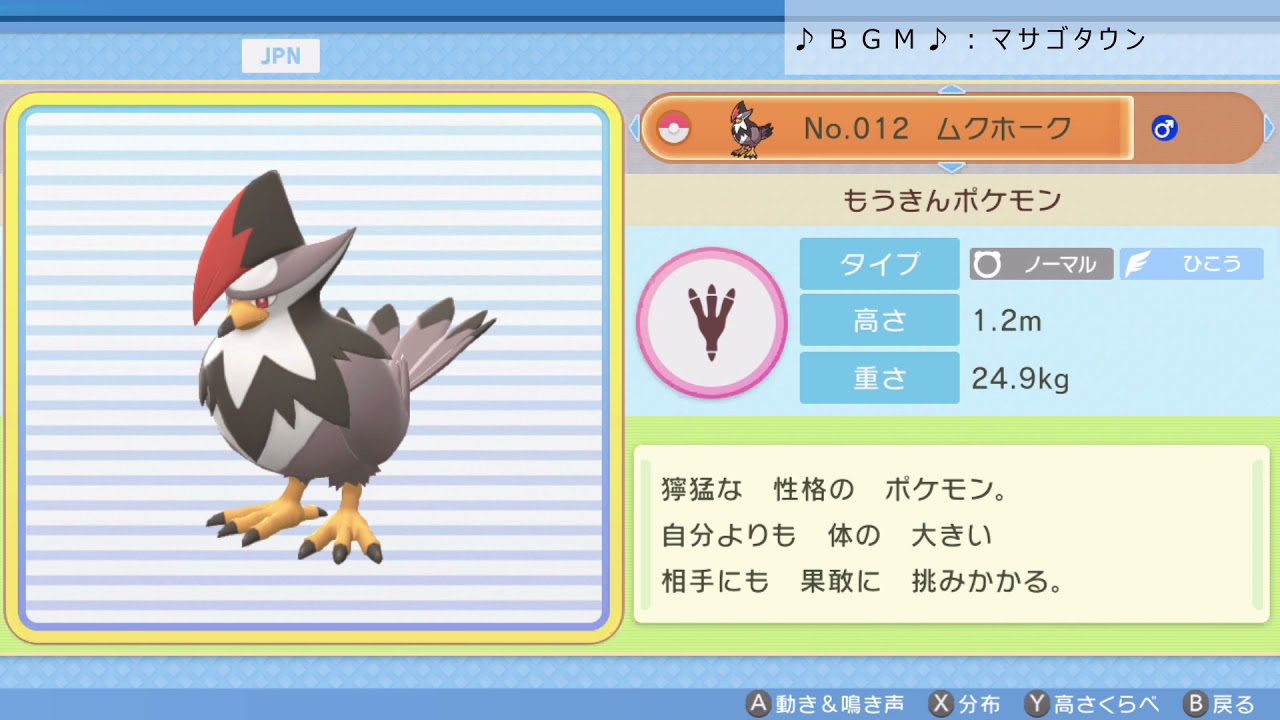 シンオウ図鑑Ｎｏ．０１２ ムクホーク【ポケットモンスター：ブリリアントダイヤモンド】