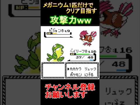 ピジョン　ポケモンクリスタル　メガニウムだけでクリアする　【実況】 #ゲーム実況 #レトロゲーム #ポケモン