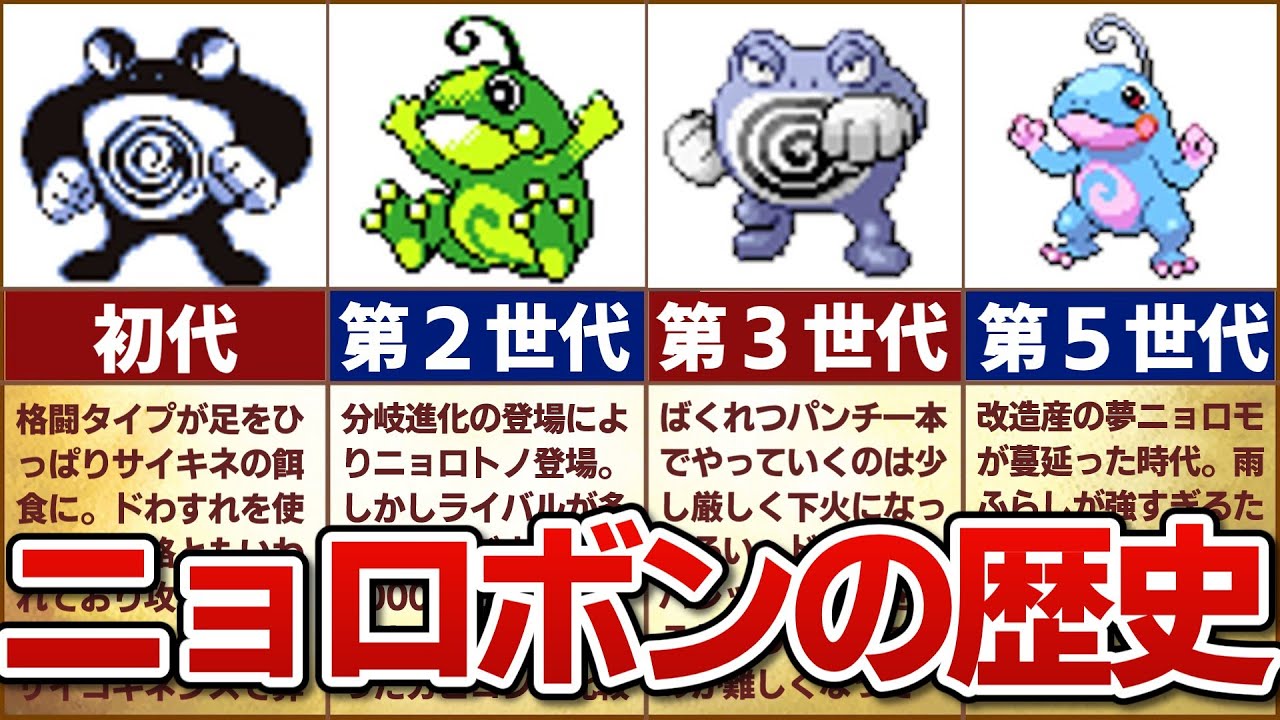 【強すぎる分岐進化】対戦環境におけるニョロトノ/ニョロボンの歴史