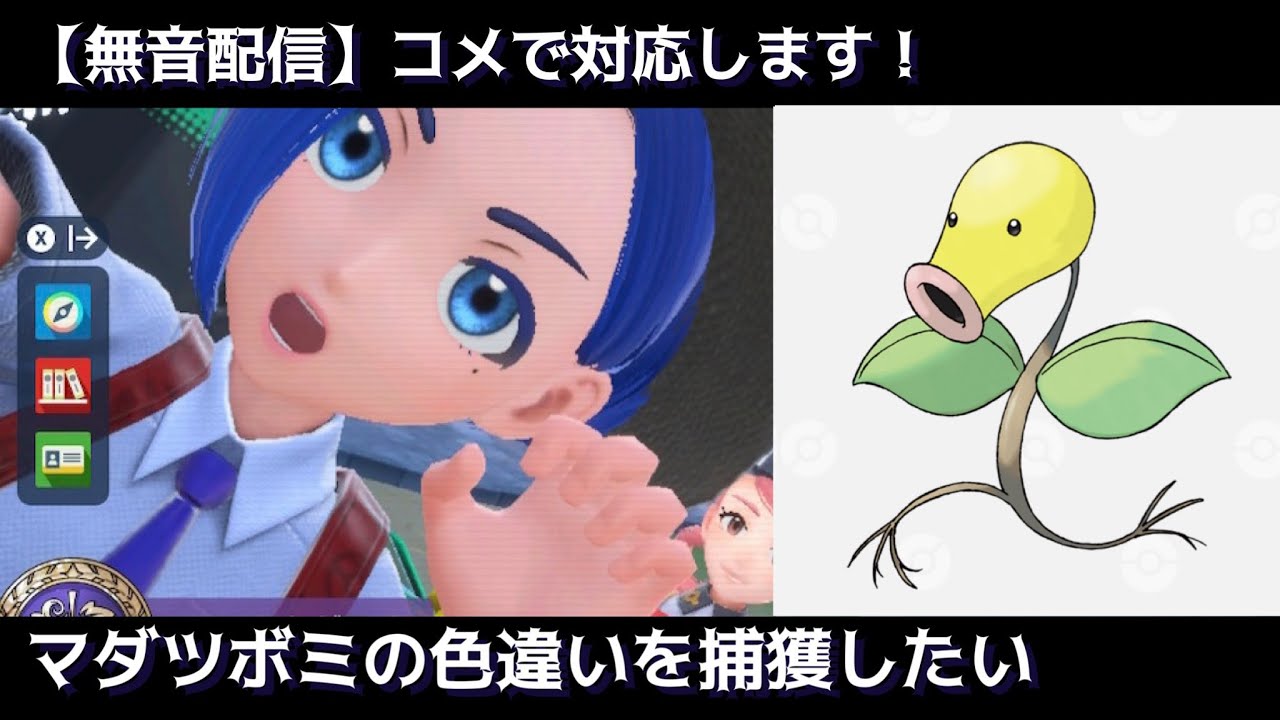 ポケモンSV色違いマダツボミ捜索【無音配信】
